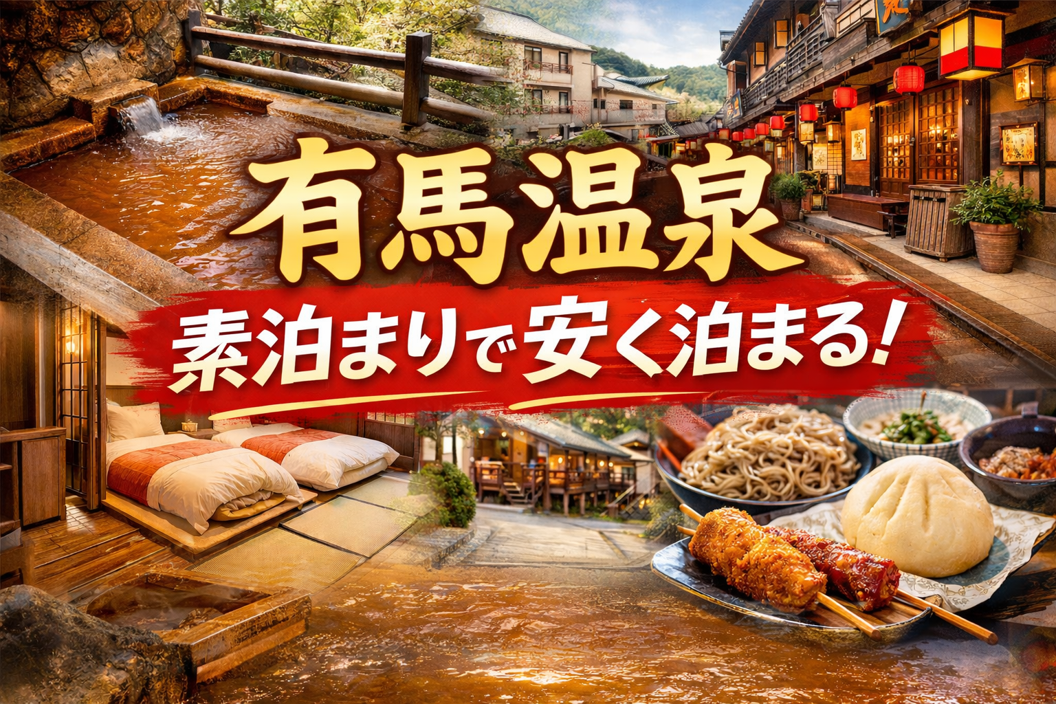 有馬温泉で素泊まりが安い宿|1泊5,000円〜のおすすめ宿まとめ