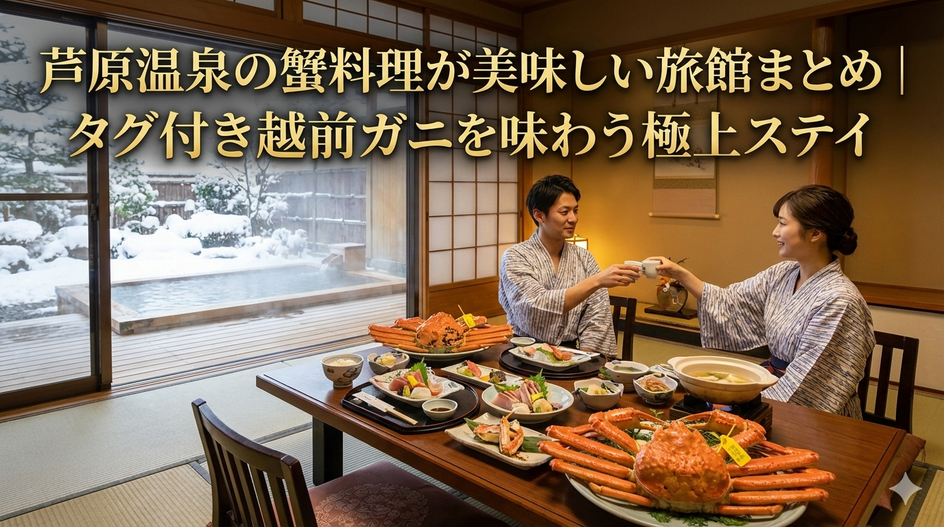 芦原温泉の蟹料理が美味しい旅館まとめ｜タグ付き越前ガニを味わう極上ステイ